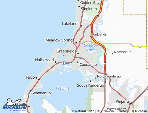MICHELIN Mandurah map - ViaMichelin