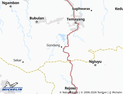 MICHELIN-Landkarte Gondang - ViaMichelin