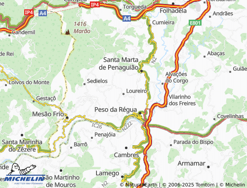 MICHELIN Loureiro map - ViaMichelin