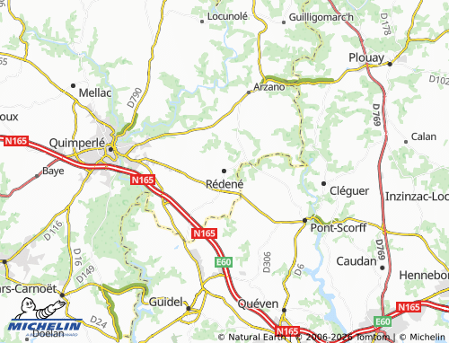 Mappa MICHELIN Rédené - ViaMichelin