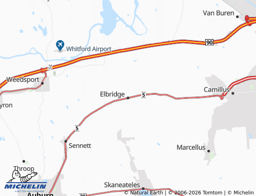 Mappa MICHELIN Elbridge - ViaMichelin