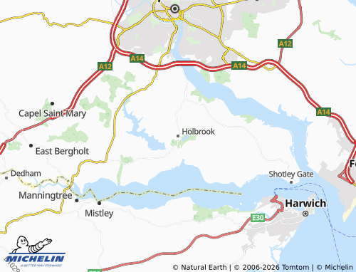 Carte MICHELIN Holbrook - ViaMichelin
