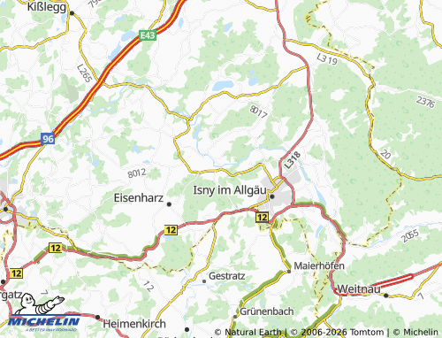 MICHELIN Unterried map - ViaMichelin