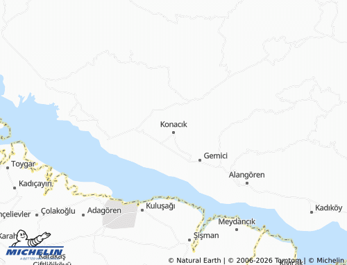 MICHELIN Konacık map - ViaMichelin