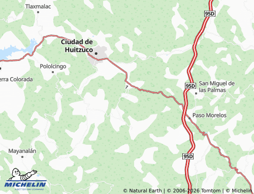 Mappa MICHELIN Xoyacuautla - ViaMichelin