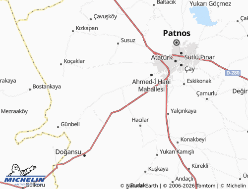 MICHELIN Oyacık map - ViaMichelin