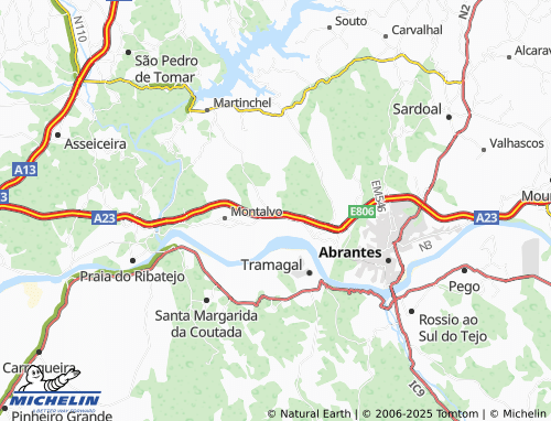 MICHELIN Amoreira map - ViaMichelin