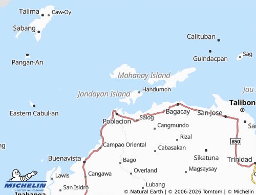 MICHELIN Jandayan Sur map - ViaMichelin