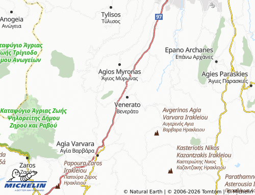 Mappa MICHELIN Venerato - ViaMichelin