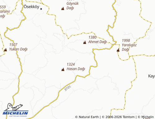 MICHELIN-Landkarte Akdoğan - ViaMichelin