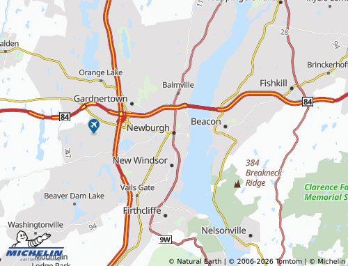 Mapa MICHELIN Newburgh - ViaMichelin