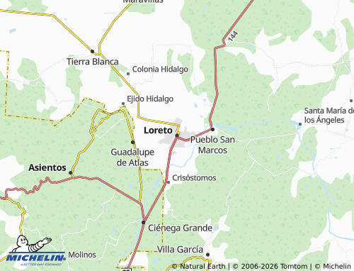Mapa MICHELIN Loreto - ViaMichelin