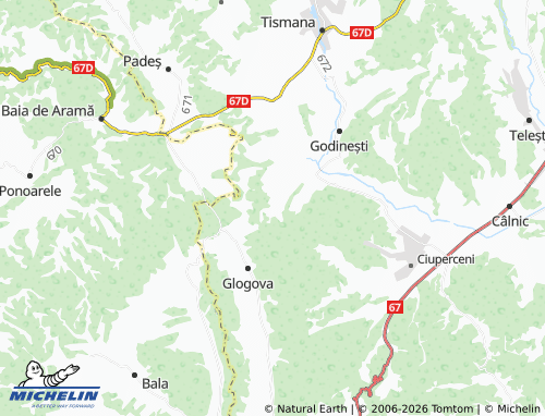 MICHELIN-Landkarte Rătez - ViaMichelin