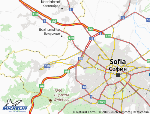 Mapa MICHELIN Transka mahala - ViaMichelin
