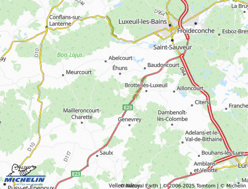 Carte MICHELIN Visoncourt - ViaMichelin
