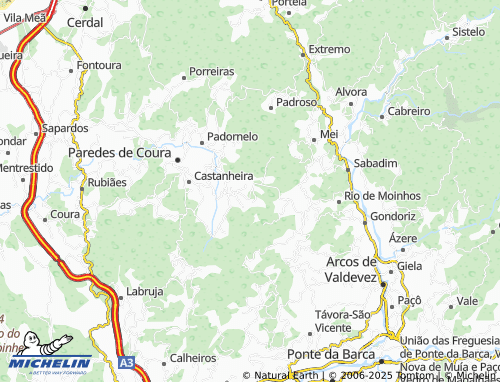 MICHELIN Paço map - ViaMichelin