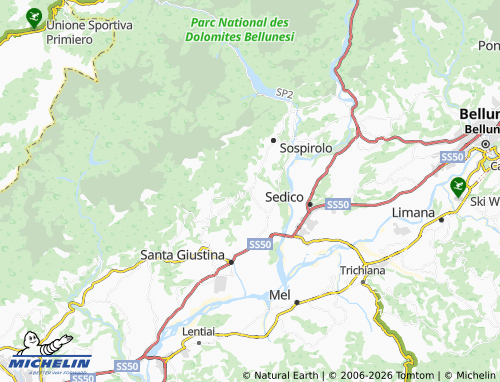 Mapa MICHELIN Paderno - ViaMichelin