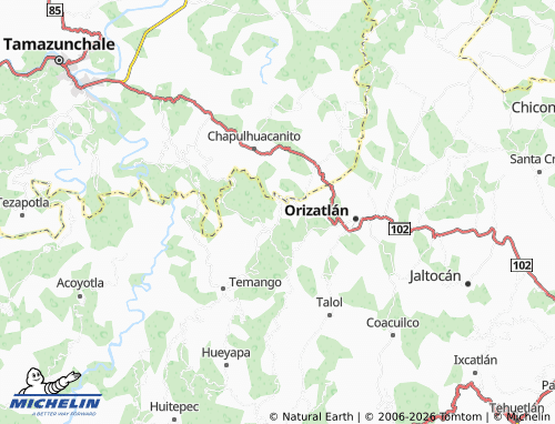 Mapa MICHELIN Huitzitzilingo Centro - ViaMichelin