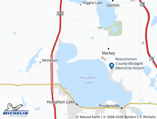 Mapa MICHELIN Houghton Point - ViaMichelin