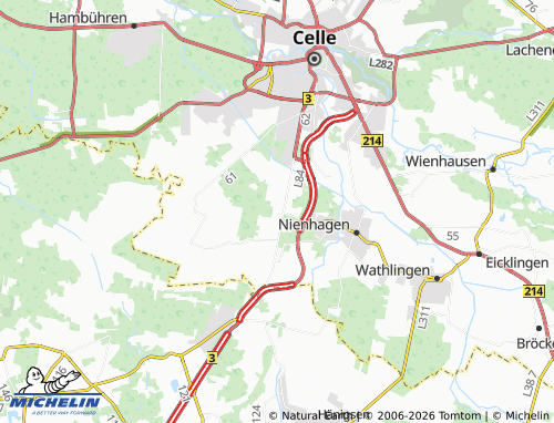 Carte MICHELIN Adelheidsdorf - ViaMichelin