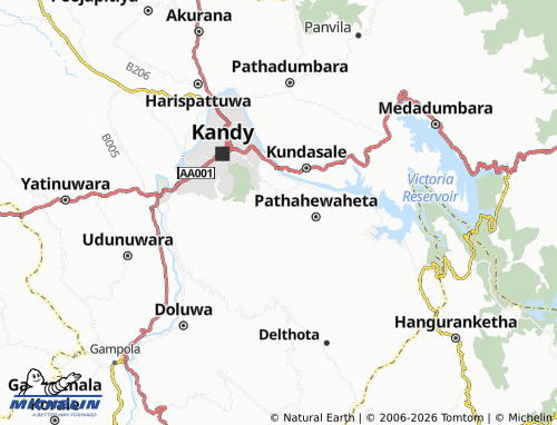 MICHELIN Nehiniwela map - ViaMichelin