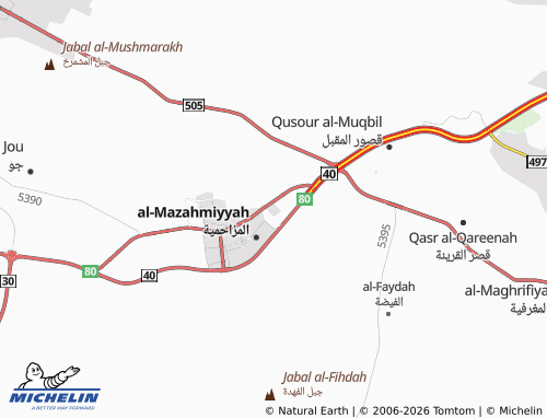 Carte MICHELIN al-Sina'iyyah - ViaMichelin