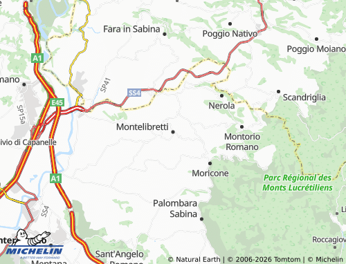 MICHELIN Montelibretti map - ViaMichelin