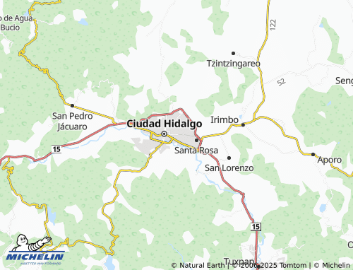 MICHELIN Tierras Coloradas map - ViaMichelin