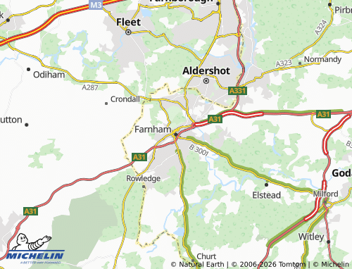 MICHELIN Farnham map - ViaMichelin