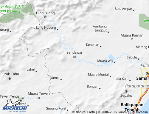 MICHELIN Kutai Barat map - ViaMichelin