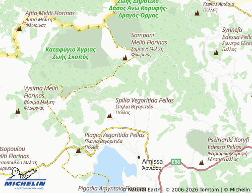 MICHELIN Zervi map - ViaMichelin
