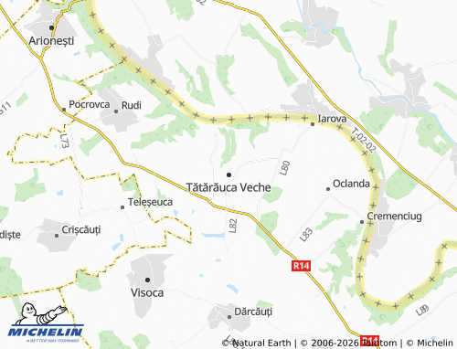 MICHELIN-Landkarte Tătărăuca Veche - ViaMichelin