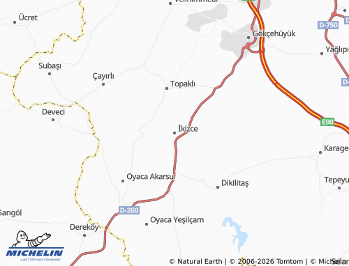 Kaart MICHELIN İkizce - ViaMichelin