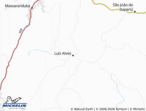 Mappa MICHELIN Luiz Alves - ViaMichelin