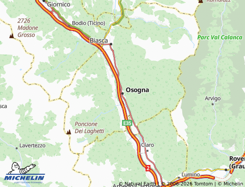 Mapa MICHELIN Osogna - ViaMichelin