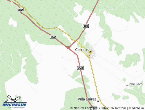 MICHELIN-Landkarte Tepetate - ViaMichelin