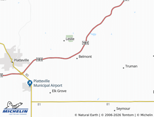 Carte MICHELIN Belmont - ViaMichelin