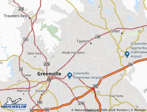 Carte MICHELIN Wade Hampton - ViaMichelin