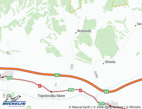 MICHELIN Lucareț map - ViaMichelin
