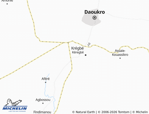 Mappa MICHELIN Assouakro - ViaMichelin