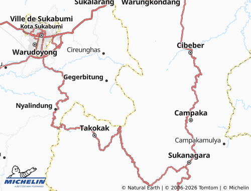 MICHELIN Sukamanah map - ViaMichelin