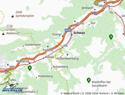 Mappa MICHELIN Pill - ViaMichelin