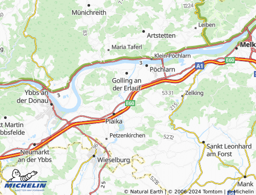 MICHELINLandkarte Erlauf ViaMichelin