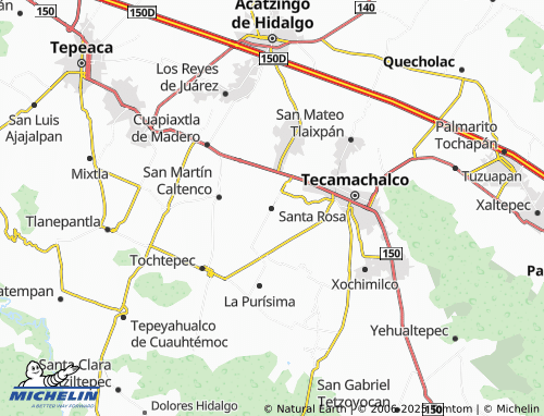 MICHELIN Santa Rosa map - ViaMichelin