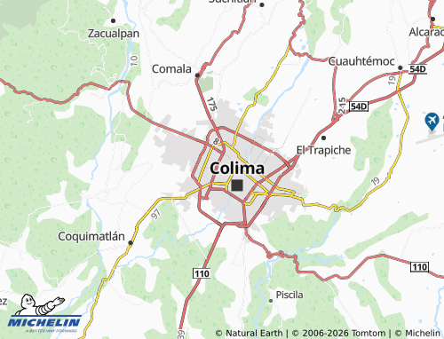 Carte MICHELIN Villas Colimán - ViaMichelin