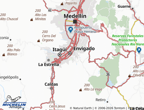 Kaart MICHELIN Zona Centro - ViaMichelin