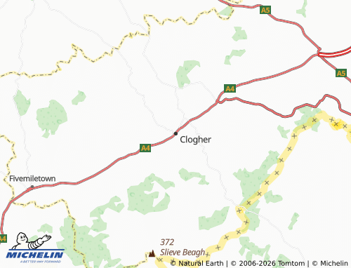 Mapa MICHELIN Clogher - ViaMichelin