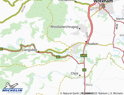 MICHELIN Garth map - ViaMichelin