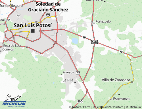 MICHELIN-Landkarte Privada El Encanto - ViaMichelin
