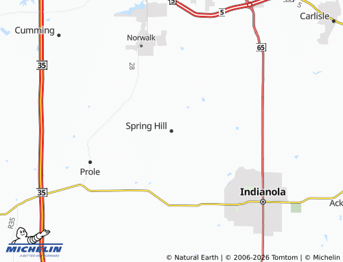 Mappa MICHELIN Spring Hill - ViaMichelin